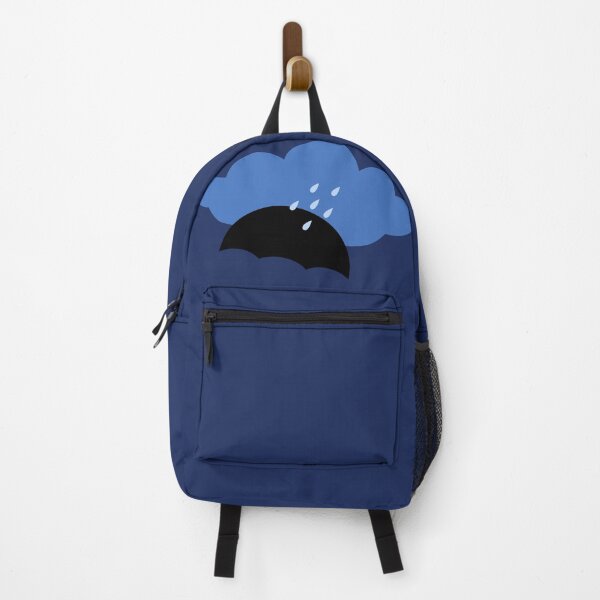 Item preview, Minimalist Rainy Day Blue Cloud and Umbrella Doodle designed and sold by ZorianArt.
