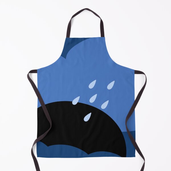 Item preview, Minimalist Rainy Day Blue Cloud and Umbrella Doodle designed and sold by ZorianArt.