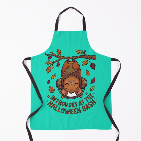 Item preview, Introvert At The Halloween Bash - Cute Bat With Headphones designed and sold by LUKOWEAR.