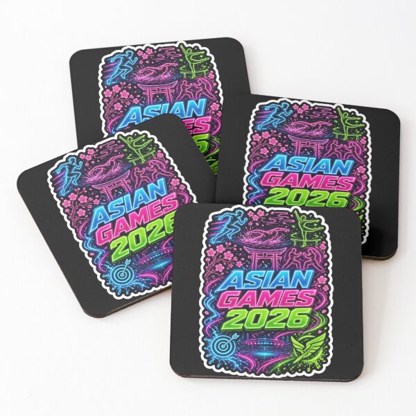 Item preview, Asian Games 2026 Neon Sports Japan Illustration designed and sold by ExploreAura Studio.