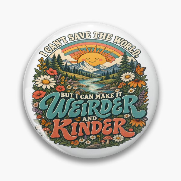 Item preview, I Can't Save the World but I can Make it weirder and Kinder Kindness Saying Quote Classic T-Shirt designed and sold by OUICHA.