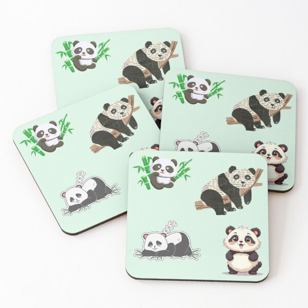 Item preview, Adorable Panda Moments – Cute Animal Sticker Set designed and sold by Yasmine Mohammed.