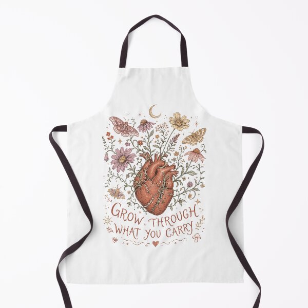 Item preview, Grow Through What You Carry Botanical Folk Heart designed and sold by ice-apparel.