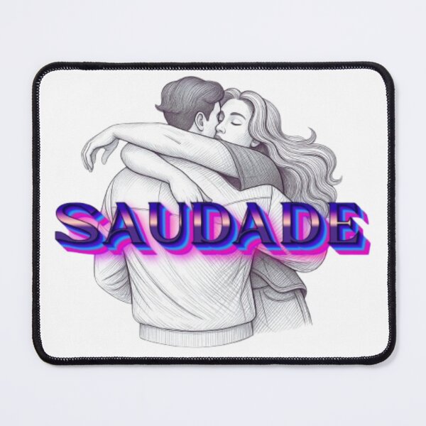 Item preview, Saudade Portuguese Word Missing Someone Deeply Retro Typography Art designed and sold by Miheerala.
