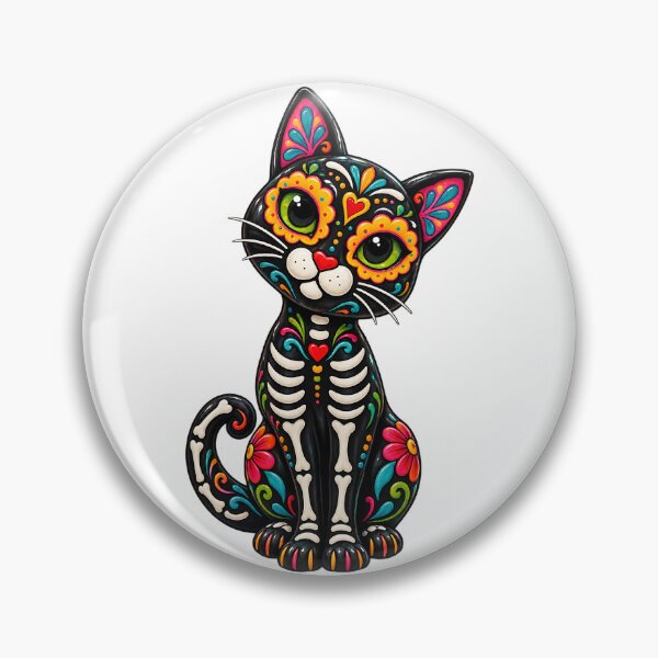 Item preview, Day of the Dead Gato designed and sold by Cut & Paste Productions.