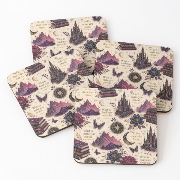 Item preview, Fantasy Bookish Celestial Seamless Pattern – Magical Book Lover Wallpaper designed and sold by PrintLush777.