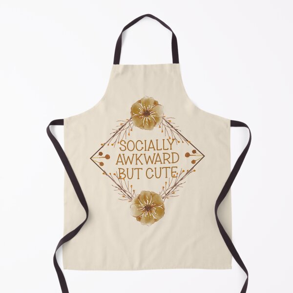 Item preview, Socially Awkward But Cute - Funny Introvert Earthy Floral Frame designed and sold by the-Z3nith.