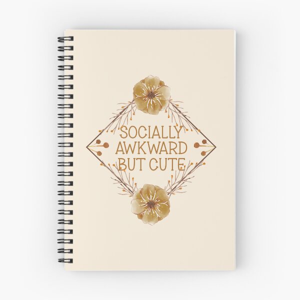 Item preview, Socially Awkward But Cute - Funny Introvert Earthy Floral Frame designed and sold by the-Z3nith.
