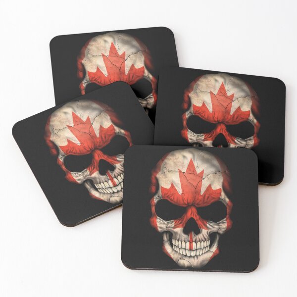 Item preview, Skull Canada Flag - Patriotic designed and sold by DGMaxShop.
