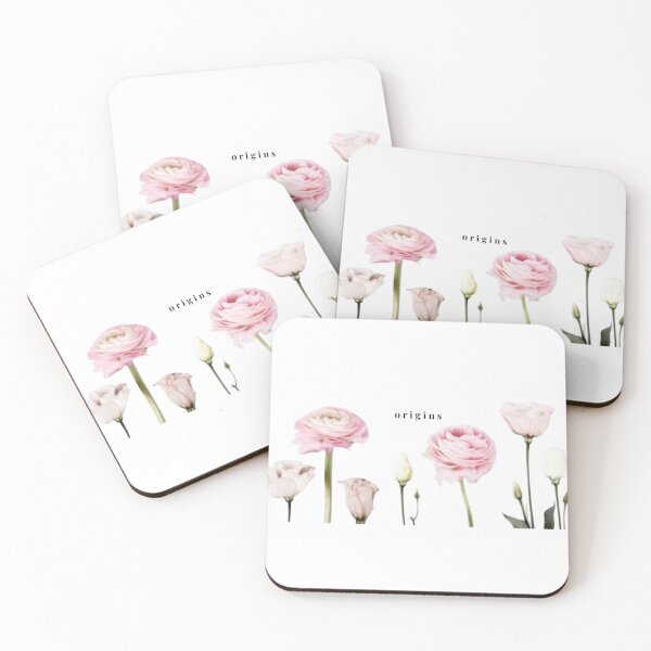 Item preview, Pink Ranunculus & Lisianthus Border - Delicate Cottagecore Floral designed and sold by ORIGINS LINES.