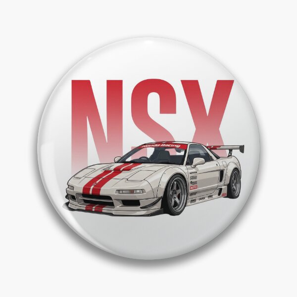 Item preview, Honda NSX NA1 White Red Racing JDM Supercar Vector Art designed and sold by Motorline44.