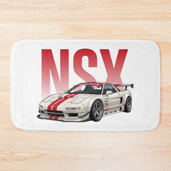 Item preview, Honda NSX NA1 White Red Racing JDM Supercar Vector Art designed and sold by Motorline44.