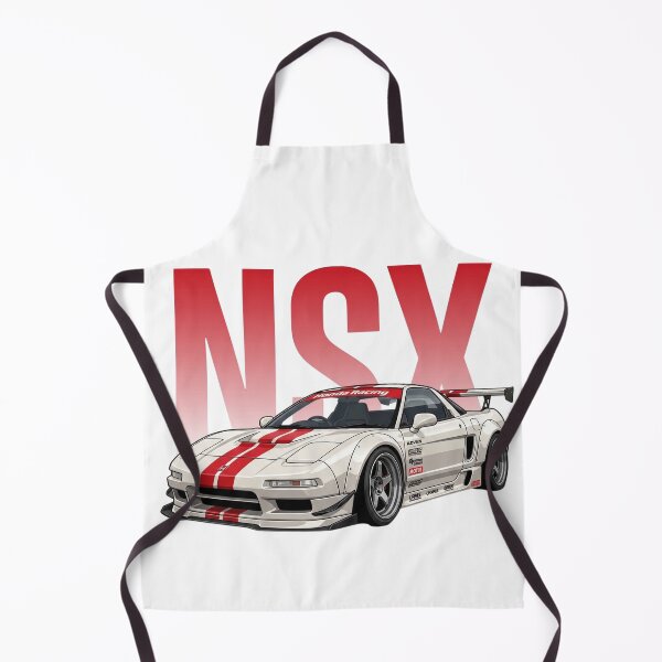 Item preview, Honda NSX NA1 White Red Racing JDM Supercar Vector Art designed and sold by Motorline44.