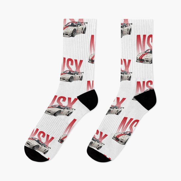 Item preview, Honda NSX NA1 White Red Racing JDM Supercar Vector Art designed and sold by Motorline44.