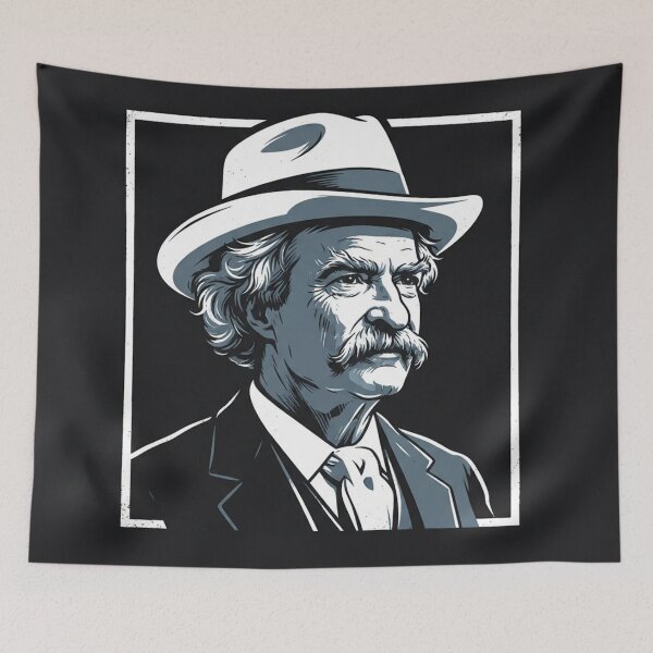 Item preview, Mark Twain Classic Portrait Illustration designed and sold by Owcomm.