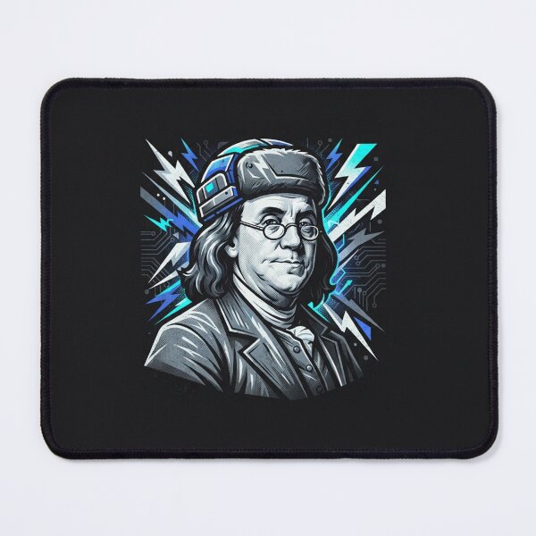 Item preview, Benjamin Franklin Lightning Energy Portrait designed and sold by Owcomm.