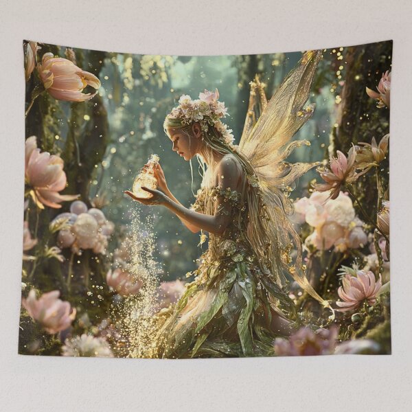 Item preview, Enchanted Fairy With Magic Dust Bottle designed and sold by Storybook Botanica.