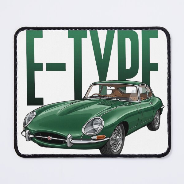 Item preview, Jaguar E-Type British Racing Green Classic Sports Car Vector Art designed and sold by Motorline44.