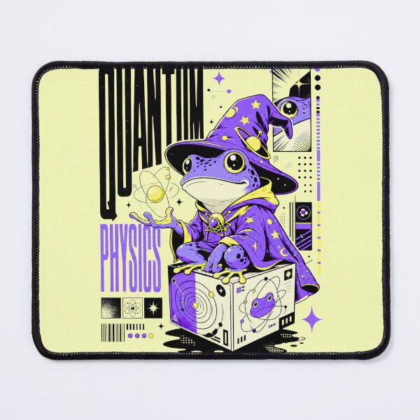 Item preview, Quantum Physics Frog Wizard Graphic Poster T-Shirt | Cute Science Professor Toad STEM Teacher Gift Violet Pink Anime Art designed and sold by illeN-Art-World.