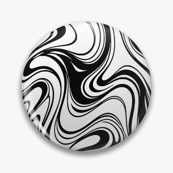 Item preview, Abstract black and white wave art designed and sold by Pommes im Bett.