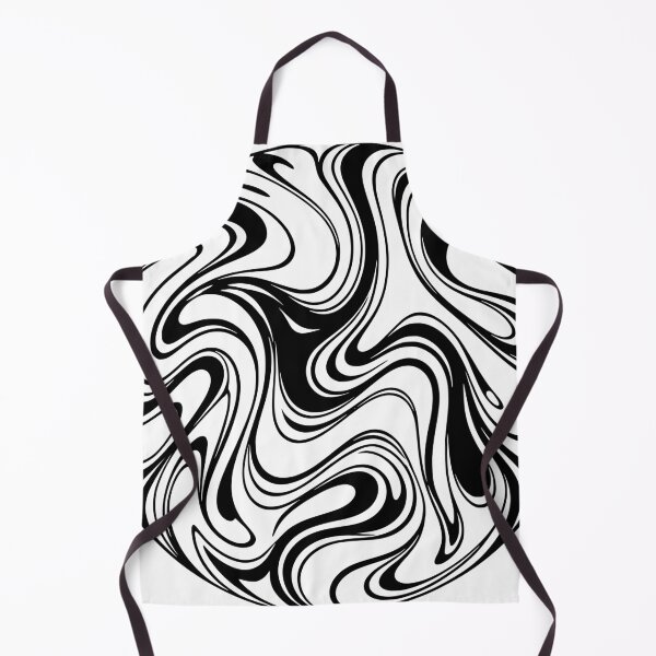 Item preview, Abstract black and white wave art designed and sold by Pommes im Bett.