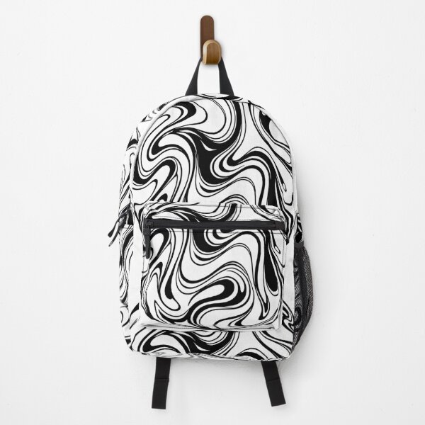 Item preview, Abstract black and white wave art designed and sold by Pommes im Bett.