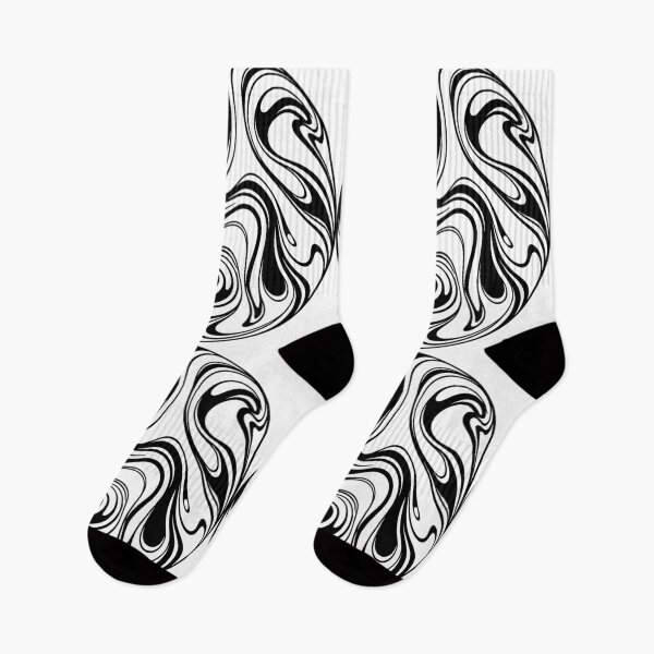 Item preview, Abstract black and white wave art designed and sold by Pommes im Bett.