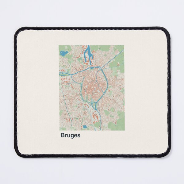 Item preview, Bruges Minimalistic Map Art designed and sold by MapsNerd.