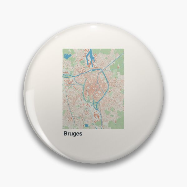 Item preview, Bruges Minimalistic Map Art designed and sold by MapsNerd.