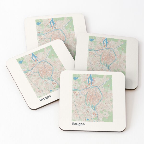 Item preview, Bruges Minimalistic Map Art designed and sold by MapsNerd.