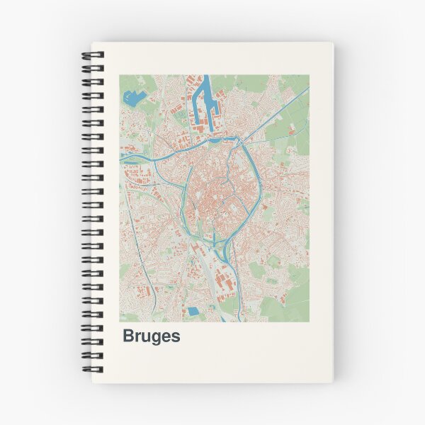 Item preview, Bruges Minimalistic Map Art designed and sold by MapsNerd.