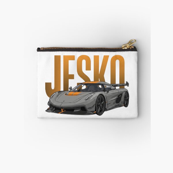 Item preview, Koenigsegg Jesko Grey Orange Swedish Hypercar Vector Art designed and sold by Motorline44.