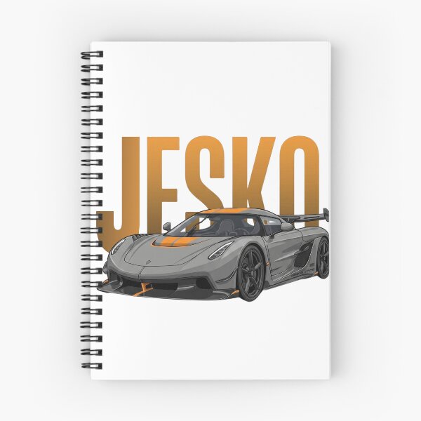 Item preview, Koenigsegg Jesko Grey Orange Swedish Hypercar Vector Art designed and sold by Motorline44.