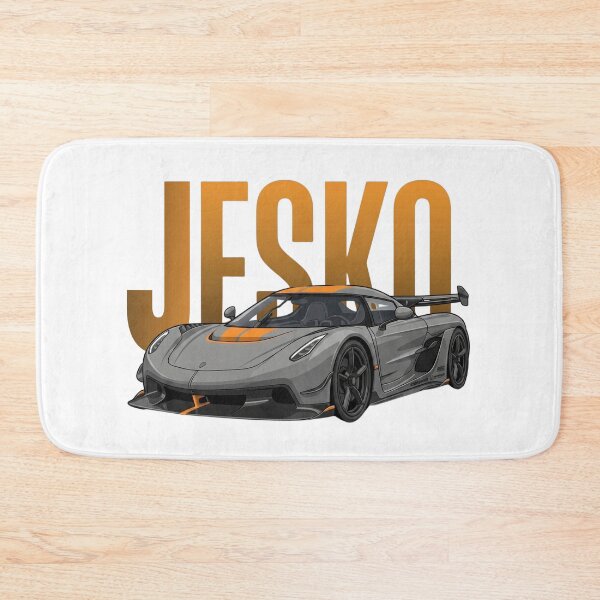 Item preview, Koenigsegg Jesko Grey Orange Swedish Hypercar Vector Art designed and sold by Motorline44.