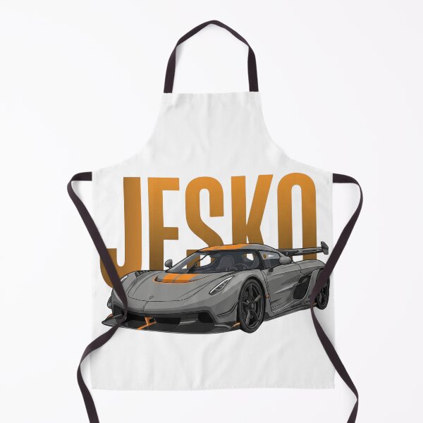 Item preview, Koenigsegg Jesko Grey Orange Swedish Hypercar Vector Art designed and sold by Motorline44.