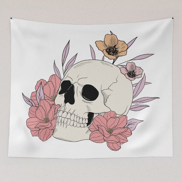 Item preview, Floral Skull designed and sold by Tickety Boo.