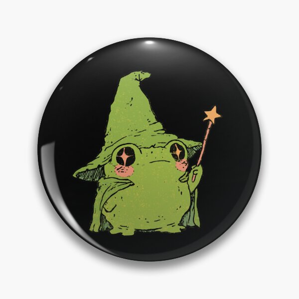 Item preview, CHIBI Wizard Frog Cute Magic Toad | Wholesome Fantasy Cottagecore Art designed and sold by kuwagatamushi.