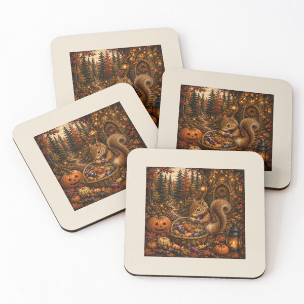 Item preview, A Squirrel Gathering Wrapped Candies designed and sold by Novel Works Studio.