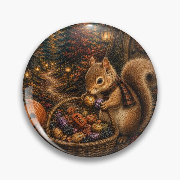 Item preview, A Squirrel Gathering Wrapped Candies designed and sold by Novel Works Studio.