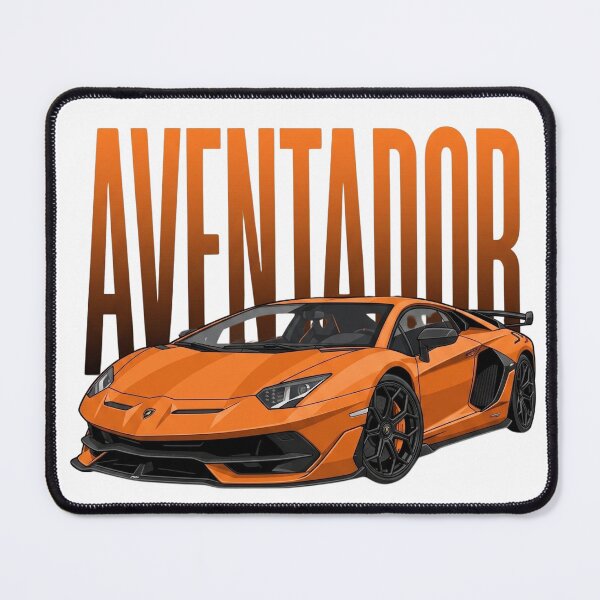Item preview, Lamborghini Aventador SVJ Orange Italian Supercar Vector Art designed and sold by Motorline44.