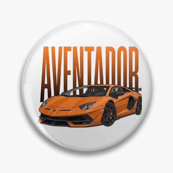 Item preview, Lamborghini Aventador SVJ Orange Italian Supercar Vector Art designed and sold by Motorline44.