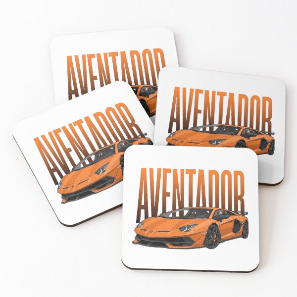 Artikelvorschau, Lamborghini Aventador SVJ Orange Italienischer Supersportwagen Vektorgrafik entworfen und verkauft von Motorline44.