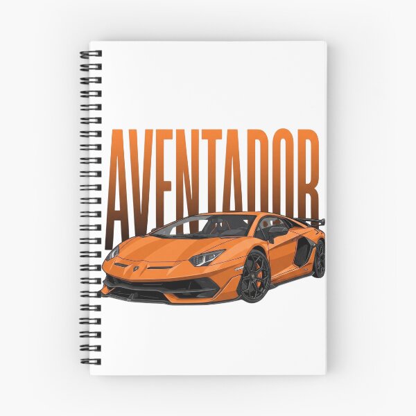 Item preview, Lamborghini Aventador SVJ Orange Italian Supercar Vector Art designed and sold by Motorline44.