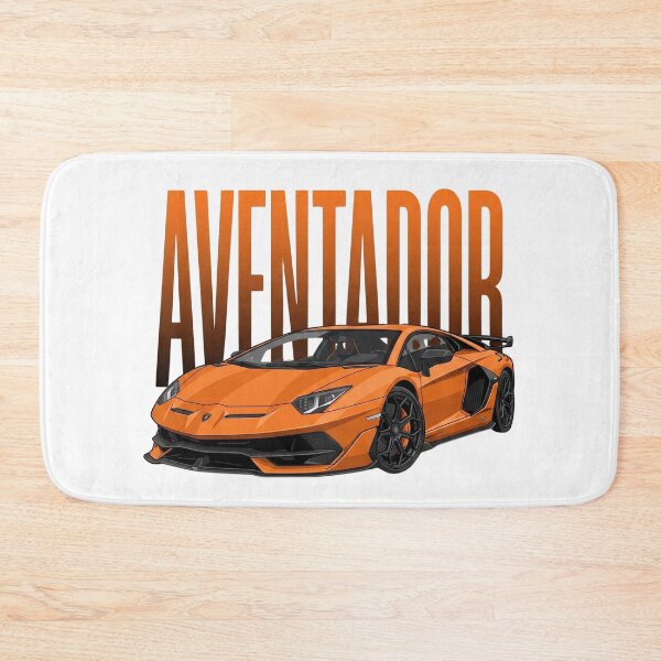 Item preview, Lamborghini Aventador SVJ Orange Italian Supercar Vector Art designed and sold by Motorline44.