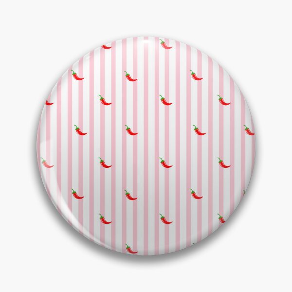 Item preview, Red Chili Pepper Pink Striped Pattern designed and sold by bolayousri.