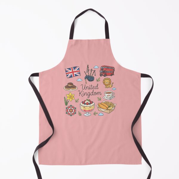 Item preview, UK United Kingdom Cute Pastel Collage  designed and sold by HowToCanadian.