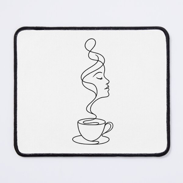 Item preview, Coffee Woman Minimal Line Art designed and sold by LineArtDrawing.