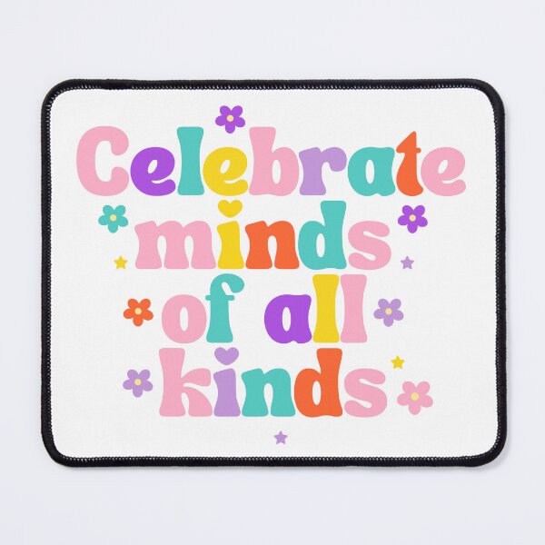 Item preview, Celebrate Minds of All Kinds – Colorful Floral Neurodiversity and Autism Acceptance designed and sold by PalleteCreation.
