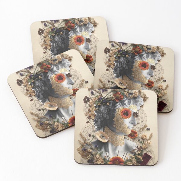 Item preview, Botanical Floral Statue Head designed and sold by Mystikos Art.