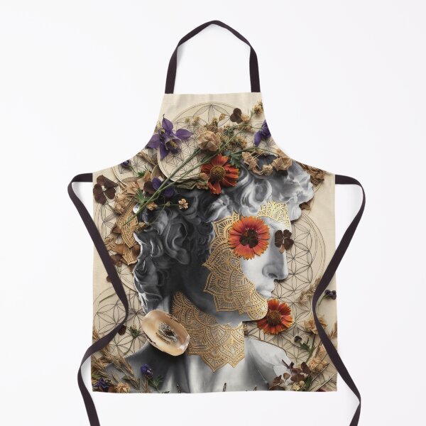 Item preview, Botanical Floral Statue Head designed and sold by Mystikos Art.